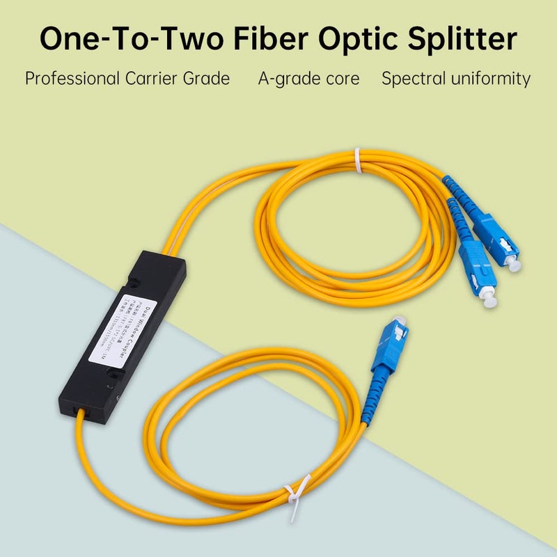Duogalia SC/UPC Fiber Optical FBT Splitter 1x2(1 in 2 Out) Singlemode 1310/1550nm for Network Signal Distribution(3 Pack) - Image 4